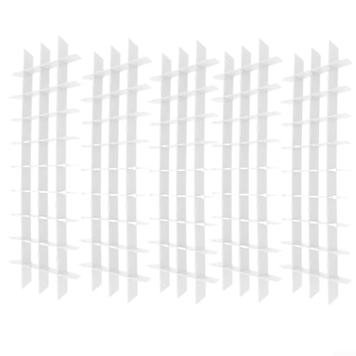 Gefriertrockner Tablett Trennwand Set für Ernte rechts mit 45 kurzen 15 langen Fächern Lebensmittelaufbewahrungsbehälter Organizer System grün transparent (transparent) von Gdfnmogo