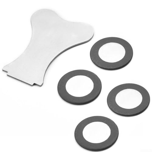 Glasscheiben-Wandlerscheiben für Opti-Myst elektrische Kaminheizung, 20 mm, Keramik-Ersatzteile mit Gummiring, 4 Stück (2) von Gdfnmogo