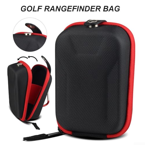 Golf-Entfernungsmesser-Tasche mit sicherem Magnetverschluss und stoßfestem Design (schwarz) von Gdfnmogo