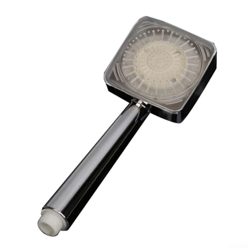 Handbrause mit LED-Licht und Farbwechsel-Sensor für Badezimmer, verchromter ABS-Kunststoff, Wasserdurchfluss-betriebener Duschbrause von Gdfnmogo