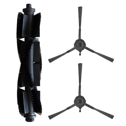 Hauptbürste und Seitenbürsten Ersatz-Kit kompatibel mit RE4, RE4 Plus, RE5, RE5 Plus Roboterstaubsauger - Nylonborsten, einfache Installation von Gdfnmogo