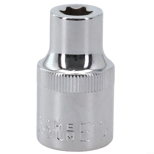 Hohe Haltbarkeit E Typ Stecknüsse für Ratschenschlüssel, komplettes Set von E10/E12/E14/E16/E18/E20/E22/E24, Metall Steckschlüssel Werkzeug für effektive Nutzung (E10) von Gdfnmogo