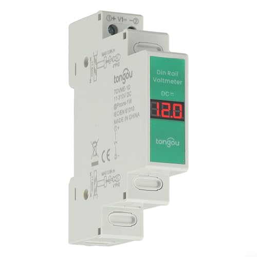 Innovatives Spannungsmessgerät für DIN-Schienen, unterstützt einen Messbereich von Gleichspannungen zwischen 11 und 310 Volt von Gdfnmogo
