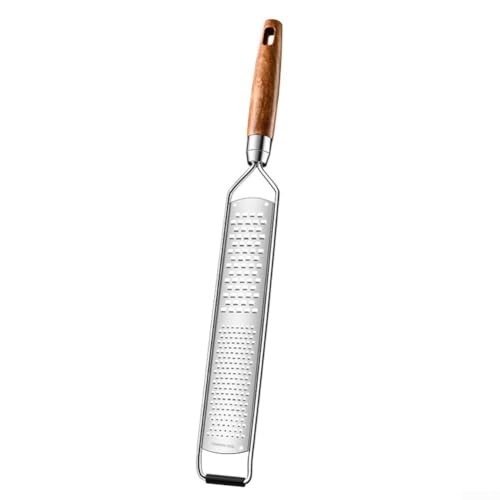 Käsereibe aus Edelstahl mit feinen und groben Klingen, 2-in-1-Zester und Zitronenschäler für Zitrus, Knoblauch, Schokolade, Obst und Gemüse, ergonomischer rutschfester Griff, Schutzhülle, sauber Käsereibe aus Edelstahl mit feinen und groben Klingen, 2-in-1-Zester und Zitronenschäler für Zitrus, Knoblauch, Schokolade, Obst und Gemüse, ergonomischer rutschfester Griff, Schutzhülle, sauber von Gdfnmogo