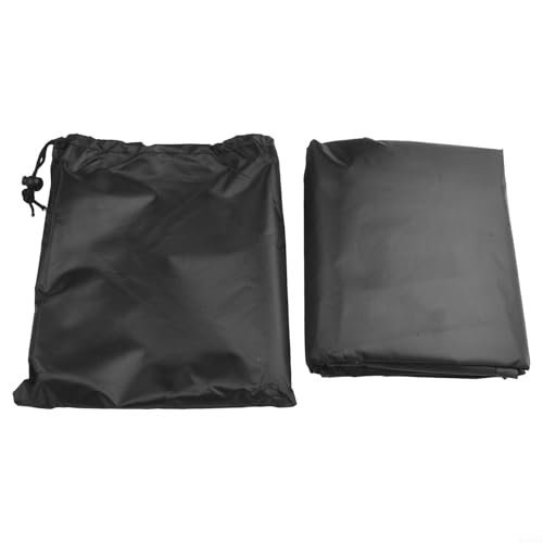 Kaminholz-Abdeckung für den Außenbereich, 2,4 m und 1,2 m, wasserdicht und Schneeschutzabdeckung mit verstellbarem Kordelzug für Kaminzubehör (L) von Gdfnmogo