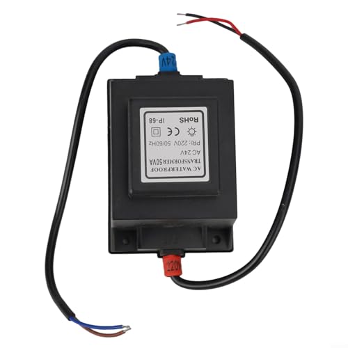 LED Außenbeleuchtung Netzteil 24V AC Transformator, IP67 Wasserdicht und Staubdicht (50W) von Gdfnmogo