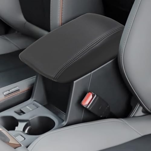 Leder Mittelkonsole Armlehne Box Cover für Forester 2025+, praktisches Design (schwarze Linie) von Gdfnmogo
