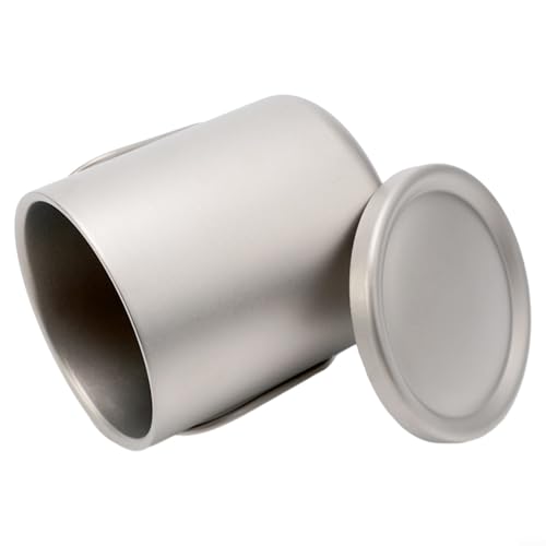 Leichter doppelwandiger Wasserbecher mit Deckel für heiße Getränke, ideal für den Außenbereich (ohne Griffe, 300 ml) von Gdfnmogo