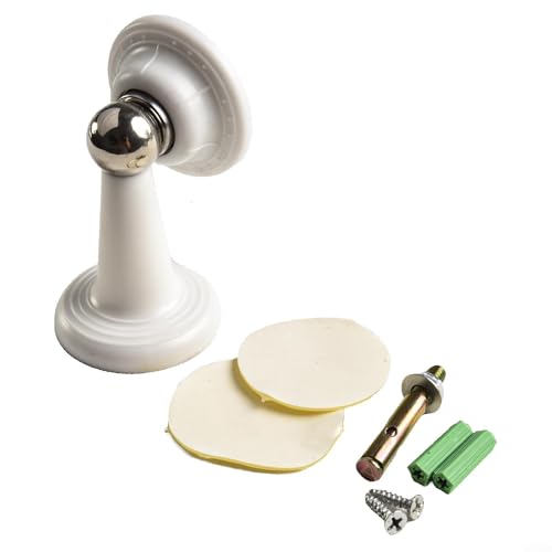 Magnetischer Türschnapper, starker Magnet, Türstopper für Wohnmobile, Gepäck, Türstopper mit Schrauben und Kleber für Wohnmobil, Wohnmobil, Wohnmobil, Boot, Fächer (weiß, L) von Gdfnmogo