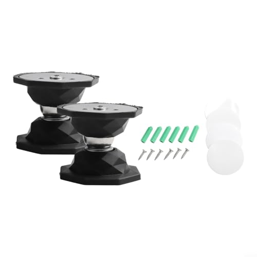 Magnetischer Türstopper-Halter mit starkem Magnet und Klebeband für Wohnwagen und Wohnmobil, Wandschutz und Geräuschreduzierung, Silikonmaterial (Schwarz/Weiß/Grau) (schwarz), 2 Stück von Gdfnmogo