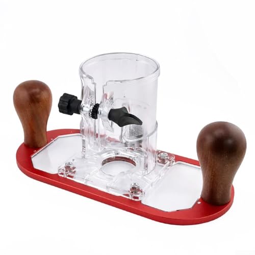 Maschinen-Basiszubehör aus Aluminiumlegierung für Holzbearbeitung Trimmer für präzise modifizierbare Rt0700c Basisfräser Neigung Drt50 3709 370 stabile Positionierung (rot) von Gdfnmogo