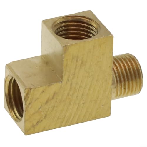 Messing-Winkeladapter M10x1 T-Verteiler für verbesserte Öldrucksensor-Funktionalität von Gdfnmogo