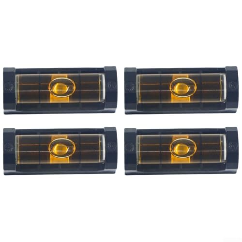 Mini-Magnet-Nivellierwerkzeug für präzise Nivellierung auf Kühlschränken und anderen Metalloberflächen, Gelb, 4 Stück von Gdfnmogo