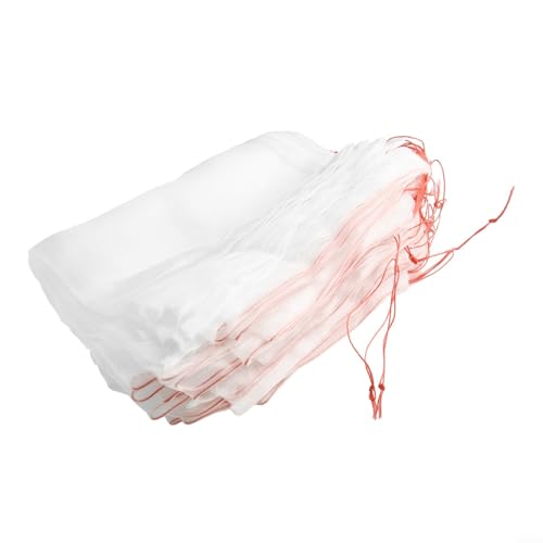 Nylon-Netz-Obstbeutel mit Kordelzug, wiederverwendbare Pflanzen- und Blumen-Wachstumsabdeckungen zum Schutz von Obst, Gemüse vor Vögeln, Insekten, 35 x 25 cm und 45 x 30 cm, 50 Stück für Innen- und von Gdfnmogo