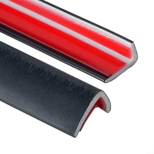 PVC-Kantenbandstreifen, 12,5 mm x 7,5 mm x selbstdekoratives Winkelprofil für Schranktüren, Tischecken und Wandschutz in Schwarz, Gold oder Silber (Gold) von Gdfnmogo