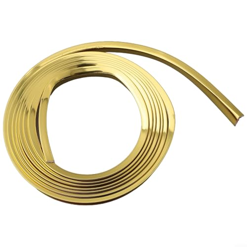 PVC-Kantenbandstreifen, 12,5 mm x 7,5 mm x selbstdekoratives Winkelprofil für Schranktüren, Tischecken und Wandschutz in Schwarz, Gold oder Silber (schwarz) von Gdfnmogo