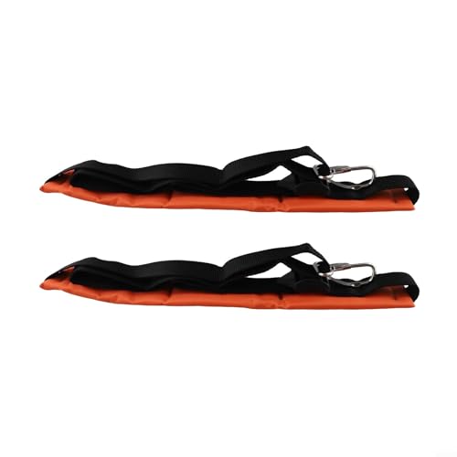 Rasenmäher-Schultergurt, verstellbar, Nylon mit gepolstertem Kissen für Trimmer, Gras, Unkrautfresser, für Laubbläser, Gartenwerkzeuge, 2 Stück, Schwarz / Orange von Gdfnmogo