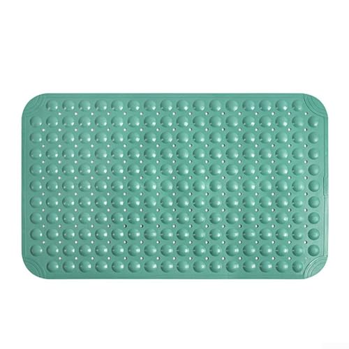 Rutschfeste Badematte aus TPE mit Saugnäpfen für Badezimmer Dusche Bodensicherheit – rutschfeste Duschmatte 36 x 71 cm wasserdichte Fußmatte (grün) von Gdfnmogo