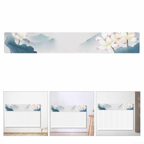 Schicker und funktionaler dekorativer Staubschutz für Ihre Heizung aus luxuriösem weichem Stoff (120 cm) von Gdfnmogo