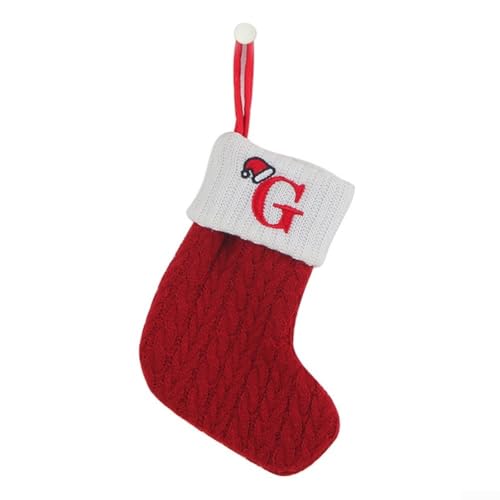 Schneeflocken-Strickstrümpfe, ideal, um Ihrer Weihnachtsdekoration eine festliche Note zu verleihen (G) von Gdfnmogo
