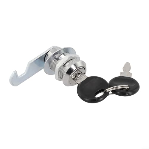 Schrank-Nockenschloss mit 2 Schlüsseln, kaltgewalztes Stahlzylinderschloss für Aktenschrank, Schublade, Briefkasten, Schließfach, 16/20/25/30 mm Sicherheitsschloss (25 mm) von Gdfnmogo
