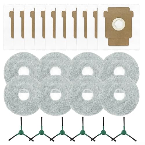Staubsauger-Zubehör-Set für Plus 405 505 für Combo – Seitenbürsten, Wischtücher, Staubbeutel, Ersatzteil-Set für verbesserte Reinigungsleistung (B) von Gdfnmogo