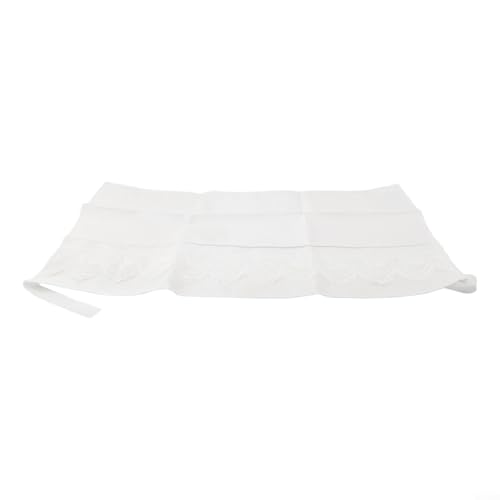 Stilvoller Spitzen-Heizkörper-Staubschutz, dekoratives gesponnenes Leinenmaterial, atmungsaktives Design für Heizsysteme, erhältlich in mehreren Längen, Breite 10 cm, Weiß (60 cm) von Gdfnmogo