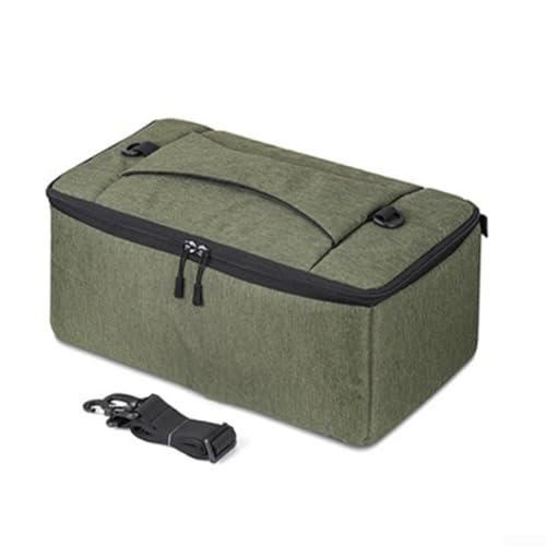 Tragetasche für Angelrollen mit schützender Trennwand für Baitcasting und Rollen, wasserdichtes Nylon und stoßdämpfende Perlbaumwolle innen (37 x 17 x 17 cm) von Gdfnmogo