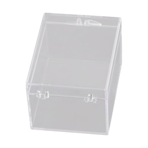 Transparente Kunststoff-Aufbewahrungsbox, rechteckige Vitrine für Probensammlung, Schreibtisch-Organisation, transparenter Behälter für Zuhause, Büro, Schmuckdekoration (F) von Gdfnmogo