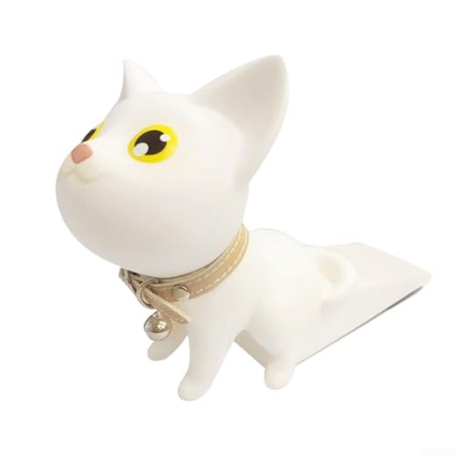 Türstopper mit niedlicher Katze, ohne Bohren, winddicht, PVC, Cartoon-Tier-Design, für Schlafzimmer, Küche, Wohnzimmer, Badezimmer, Anti-Kollisions-Wandschutz (B) von Gdfnmogo