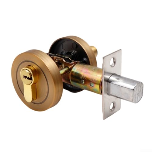 Verdecktes Hilfstürschloss mit Schlüssel, Innenverriegelungslösung für Zuhause und Büro (Bronze) von Gdfnmogo