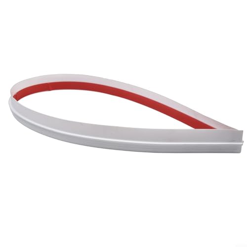 Wetterabisolierung, schalldichter Gummi-Bodendichtungsstreifen für 0–18 mm Lücke, PVC, wasserdichter Zugluftstopper für Innen- und Außentüren (weiß) von Gdfnmogo