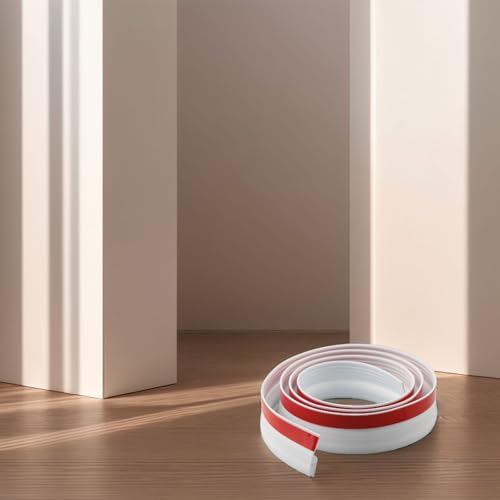 Winddichter Türausleger für Tür, schalldicht, Luftleitstreifen für TPE-Nähte, 100 cm, Braun, Dunkles Seali-Weiß (Dark Ey) von Gdfnmogo