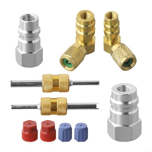Zuverlässiges R12 auf R134A Umwandlungsventiladapter-Set für einfache Reparatur von AC-Systemen Zuverlässiges R12 auf R134A Umwandlungsventiladapter-Set für einfache Reparatur von AC-Systemen von Gdfnmogo