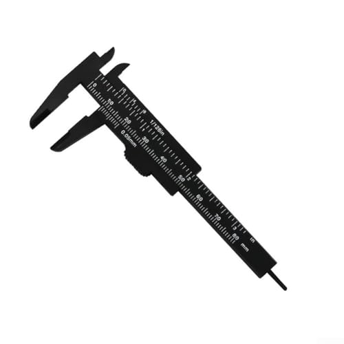 for Gdfnmogo 80 mm Mini Plastic Sliding Nonier Caliper Gauge Measuring Tool with Sliding Scale and Metric Ruler for Precision Dimension Depth and Thickness Measurement in von Gdfnmogo