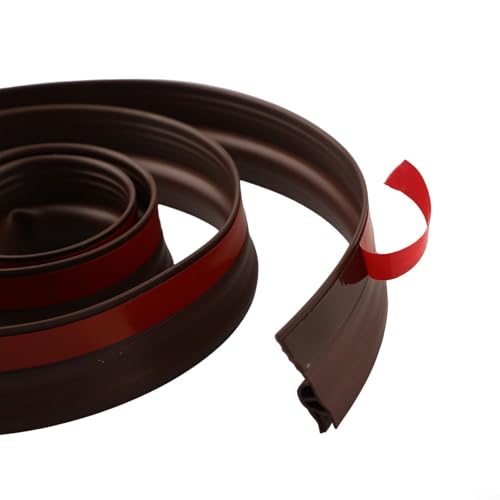 for Gdfnmogo Türboden-Zugluftstopper, TPE, Wetterdichtungsstreifen, winddicht, schalldicht, Luftbarriere, 100 cm, für private und gewerbliche Türen (braun) von Gdfnmogo