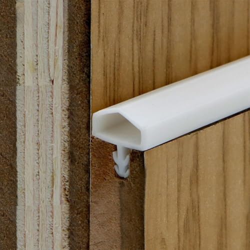 for Gdfnmogo Türrahmendichtung, Gummi, Wetterabisolierband, 10 mm, Zugluftstopper für Fenster, Türen, Heimbüro, Isolationsschutz (weiß), 5 m von Gdfnmogo
