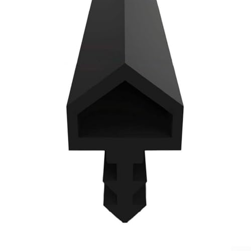 for Gdfnmogo Türrahmendichtung, Gummi, Wetterabisolierband, 10 mm, Zugluftstopper für Fenster, Türen, Heimbüro, Isolierschutz (schwarz), 5 m von Gdfnmogo