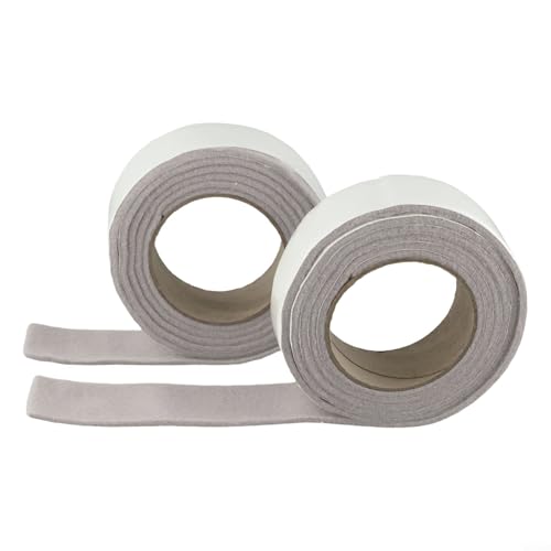 for Gdfnmogo for Window Wasserabsorbierender Streifen, Anti-Kondensation, Feuchtigkeitskontrolle, Selbstfilzstreifen, 4 mm dick, wiederverwendbar, anpassbar, 2 m Rolle, Weiß (2 Stück) von Gdfnmogo