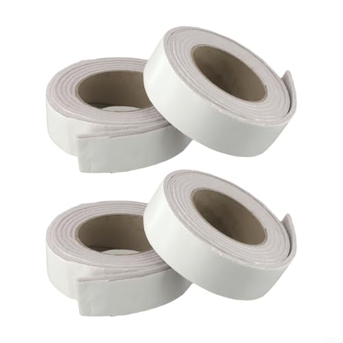 for Gdfnmogo for Window Wasserabsorbierender Streifen, Anti-Kondensation, Feuchtigkeitskontrolle, Selbstfilzstreifen, 4 mm dick, wiederverwendbar, anpassbar, 2 m Rolle, Weiß (4 Stück) von Gdfnmogo
