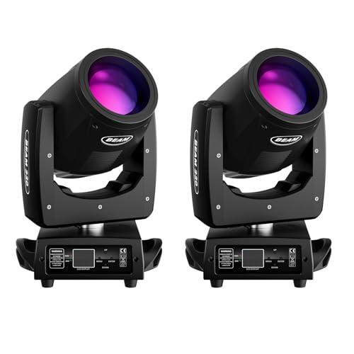 Moving Head LED Spot 230W Disco Licht RGBW Discolicht Partylicht DMX512 Stroboskoplicht 16CH Bühnenlichter für DJ Bar Club Konzert Geburtstag Theater Hochzeit Lichtshow Bühnenbeleuchtung（2PC） von GdjRttk