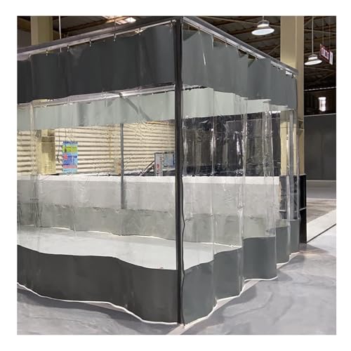 CLXRZM Transparente Vorhang Wasserdichter, 0.6mm PVC Wasserdicht Winddicht Vorhänge, Vinyl Plane Trennvorhang mit Ösen für Draussen Garage Terrassen Garten, H250 x B350 cm CLXRZM Transparente Vorhang Wasserdichter, 0.6mm PVC Wasserdicht Winddicht Vorhänge, Vinyl Plane Trennvorhang mit Ösen für Draussen Garage Terrassen Garten, H250 x B350 cm von CLXRZM