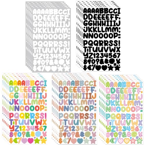 30 Blätter Selbstklebende Buchstaben Aufkleber Wetterfest Selbstklebend Alphabet Zahlen Sticker für Scrapbooking Bastelprojekte Scrapbooking DIY Deko Grußkarten Dekoration Markierung 30 Blätter Selbstklebende Buchstaben Aufkleber Wetterfest Selbstklebend Alphabet Zahlen Sticker für Scrapbooking Bastelprojekte Scrapbooking DIY Deko Grußkarten Dekoration Markierung von Gdrghe