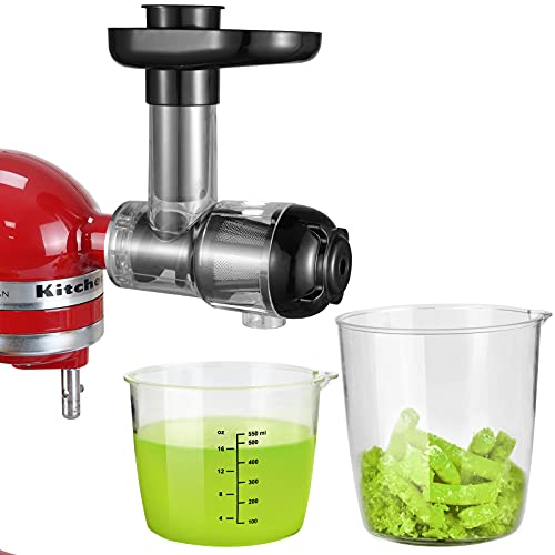 Gdrtwwh Entsafter Aufsatz für KitchenAid Ständermixer,Slow Juicer Zitrussaftpresse Zubehör, Kau-Entsafter-Aufsatz Gemüse und Obst von Gdrtwwh