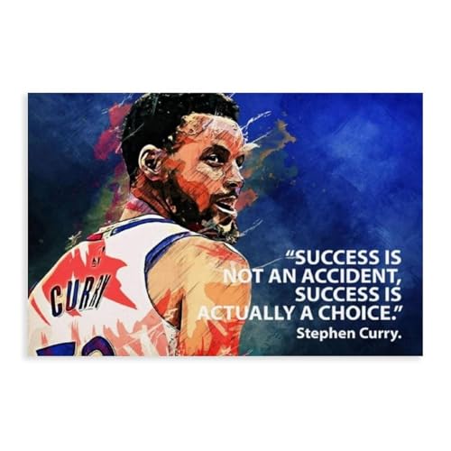 Basketball The Greatest Shooter in History Stephen Curry Sportstern Poster 16 Poster Dekoratives Pai Leinwand Poster Schlafzimmer Dekor Sport Landschaft Büro Zimmer Dekor Geschenk Unrahmen-Stil 20 x von GeDiz