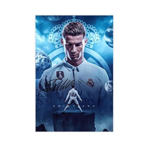 GeDiz Cristiano Ronaldo Poster 3 Leinwand Poster Schlafzimmer Dekor Sport Landschaft Büro Zimmer Dekor Geschenk Unrahmen-Stil 40 x 60 cm von GeDiz