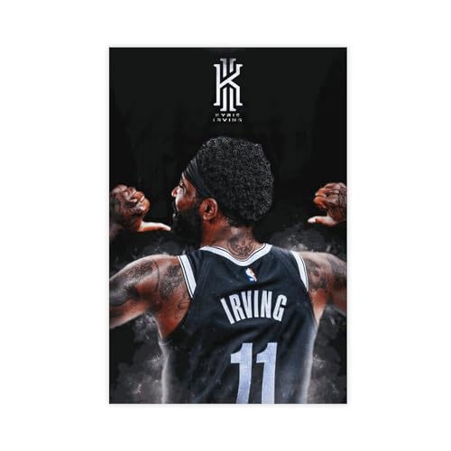 GeDiz Kyrie Irving Basketball-Kunstposter (34), Leinwand-Poster, Schlafzimmer, Dekoration, Sport, Landschaft, Büro, Raumdekoration, Geschenk, ungerahmt, 30 x 45 cm von GeDiz