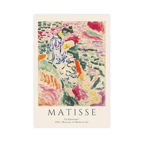 GeDiz Malerin Matisse 1 Leinwand-Poster, Wandkunst, Dekordruck, Bild, Gemälde für Wohnzimmer, Schlafzimmer, Dekoration, ungerahmt, 30 x 45 cm von GeDiz