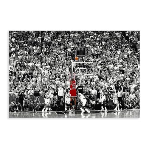 GeDiz Michael Jordan Poster (13) Leinwand Poster Schlafzimmer Dekor Sport Landschaft Büro Zimmer Dekor Geschenk ungerahmt 60 x 90 cm von GeDiz