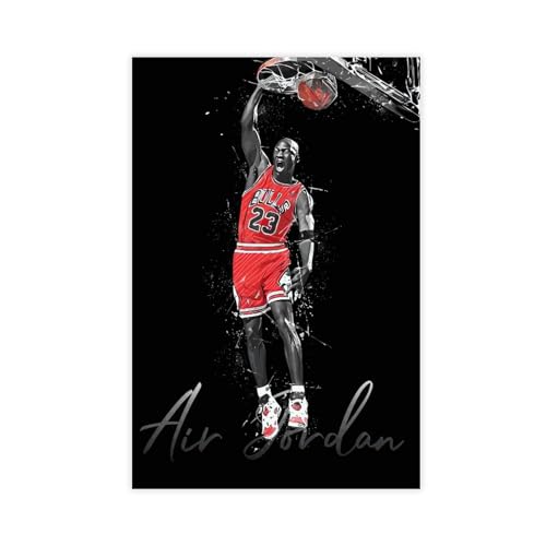 GeDiz Michael Jordan Poster (18) Leinwand Poster Wandkunst Dekor Druck Bild Gemälde für Wohnzimmer Schlafzimmer Dekoration ungerahmt 30 x 45 cm von GeDiz